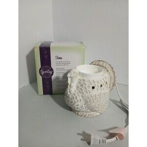Tom The Turkey Scentsy Warmer Retired Collector Antique White Finish Home Decor